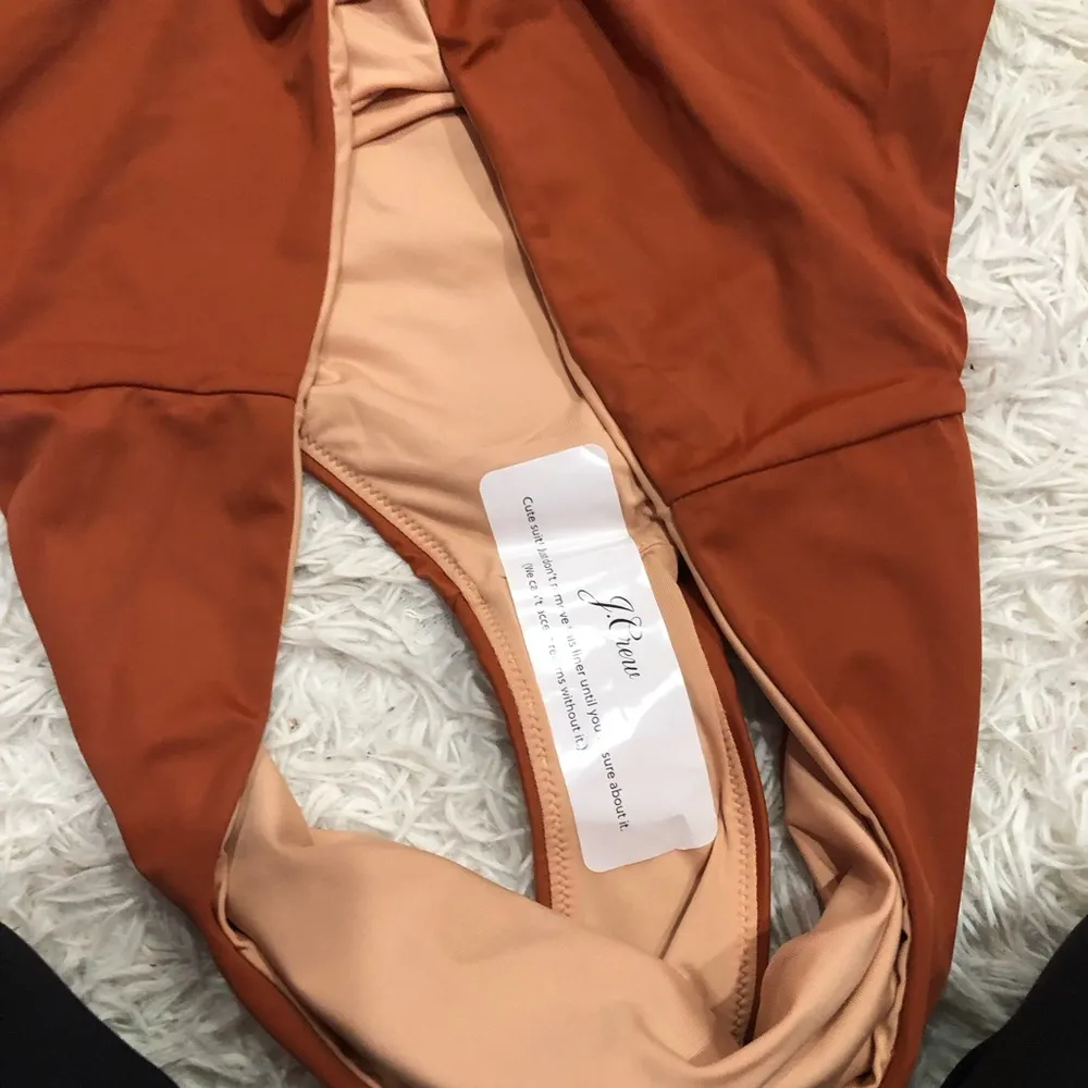 J Crew‎ High Rise Bikini Bottom Brown Rust Size 3X - Image 5