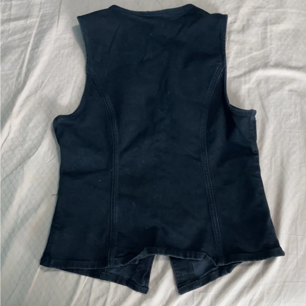 American Eagle Outfitters Black Vest Top - Image 3
