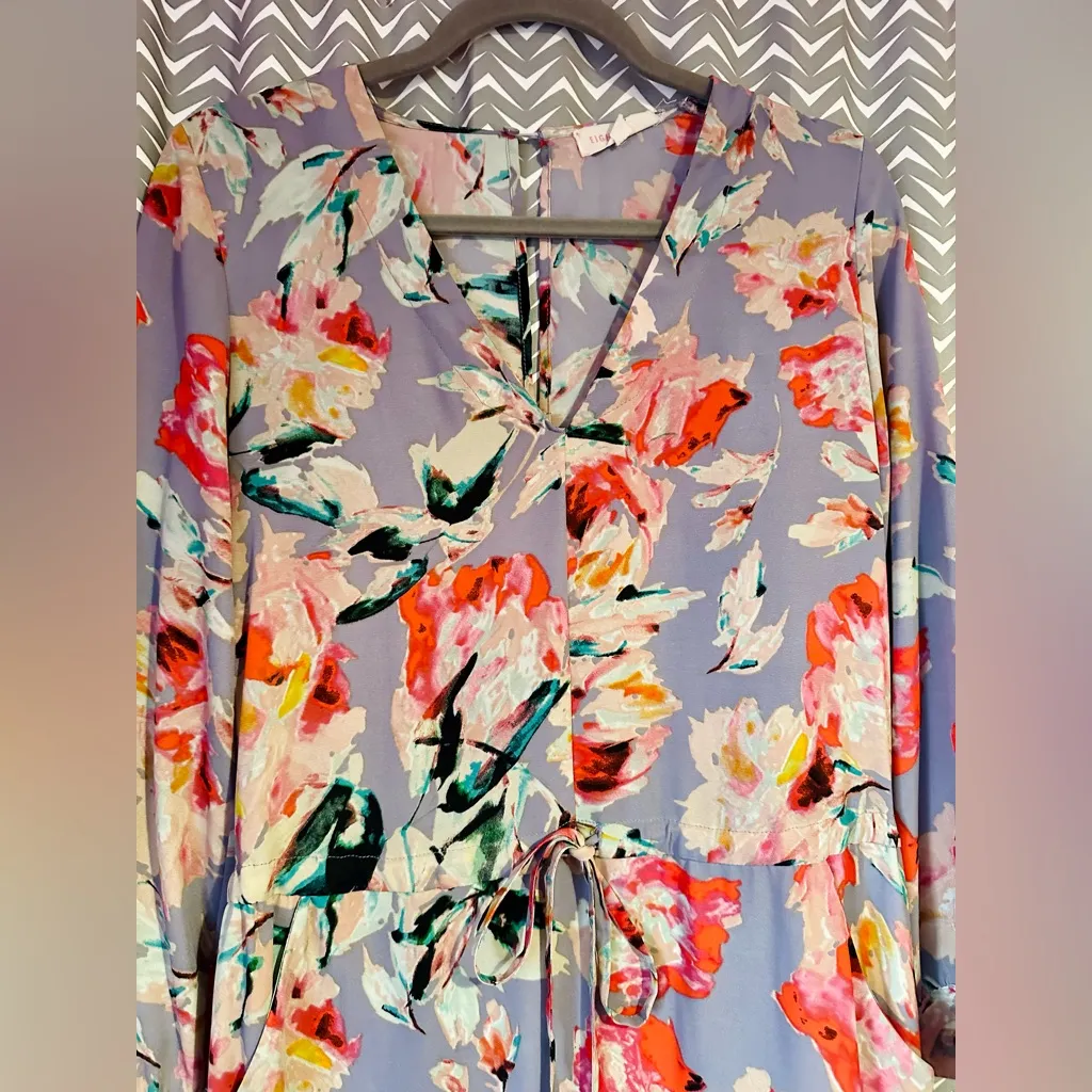 Eight Sixty | Floral Drawstring Mini Dress, Size S - Image 3
