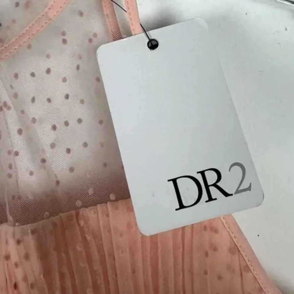 NWT DR2 Daniel Rainn Pleated Polka Dot Tiered Sleeveless Top Size Large L NEW - Image 6