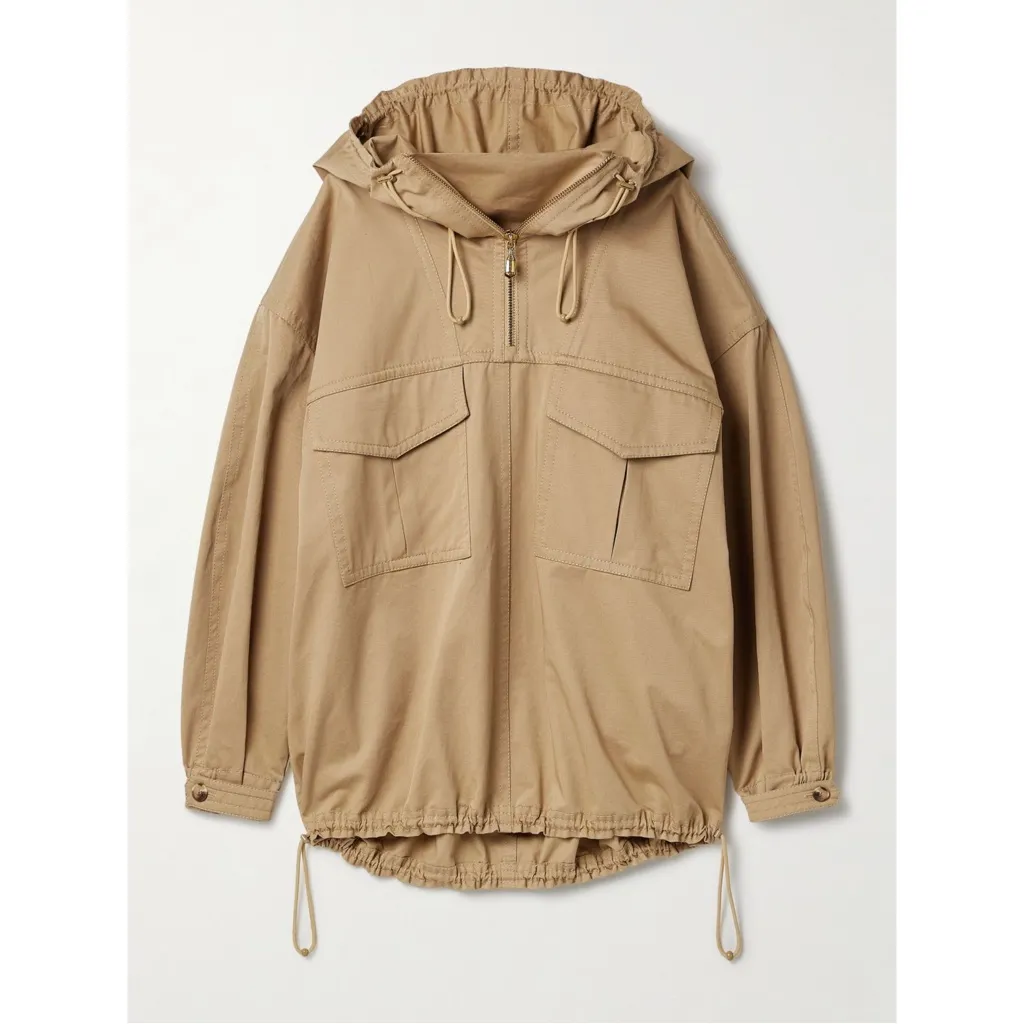 Zimmermann Illuminate Cargo Anorak Twill Jacket Beige Sand NWT US 10-12 AU Large - Image 17