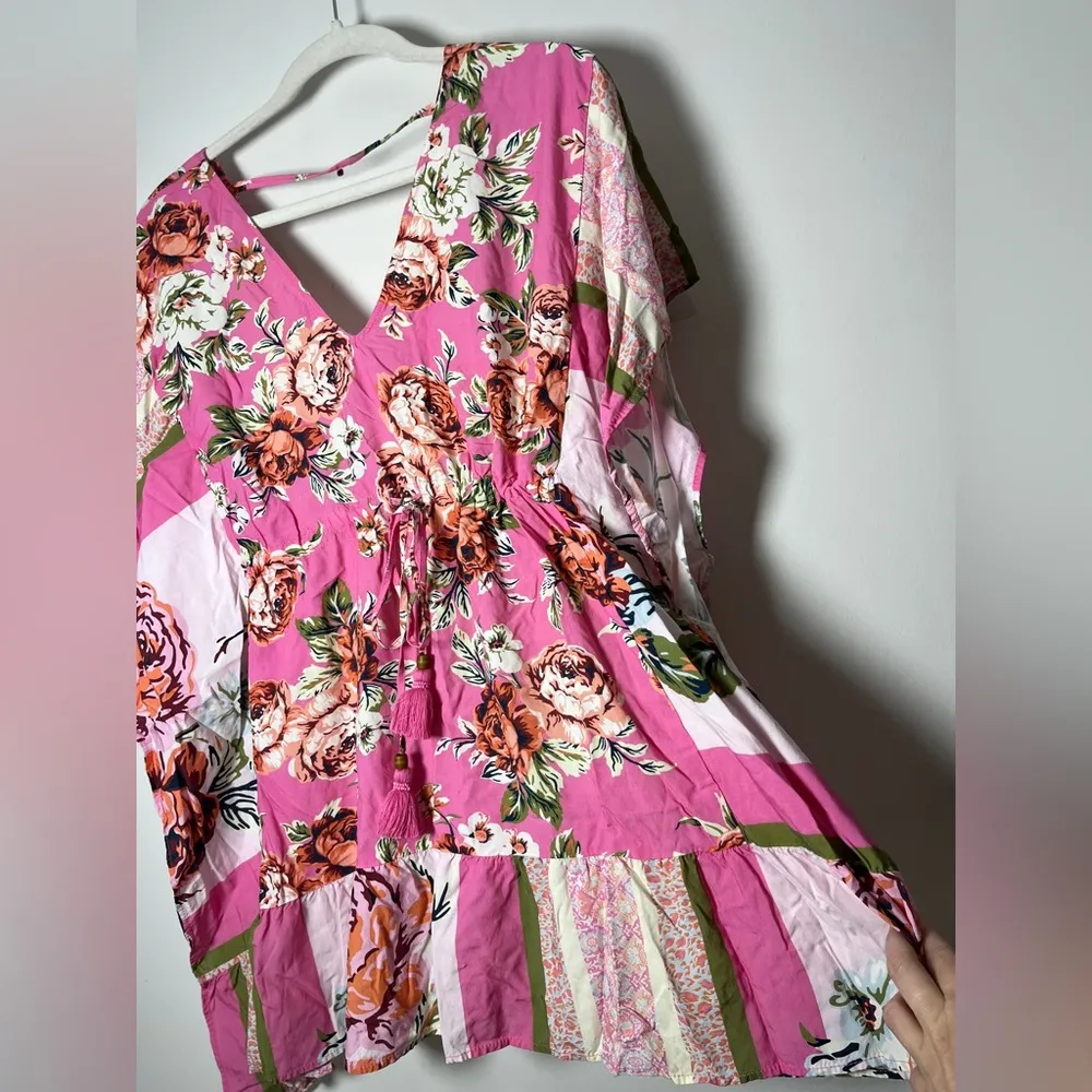 Maaji Exotic Species Forsythia Kaftan Swim Cover Up Dress Floral - Image 6