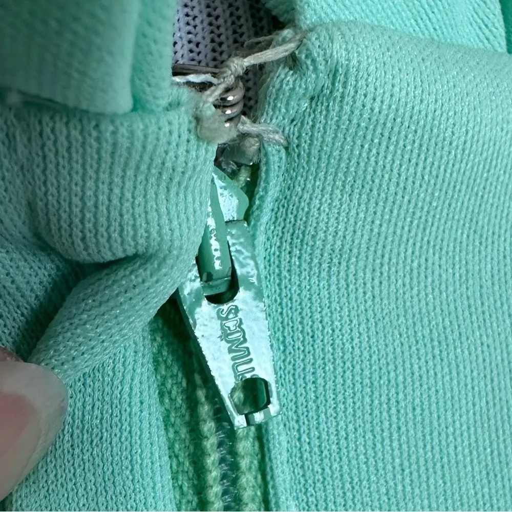 VINTAGE 70s Green Halter Style Dress - Image 9