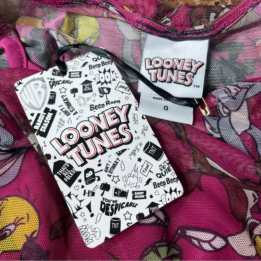 Torrid Warner Bros Looney Tunes‎ T-Shirt Mini Mesh Yoke Dress size 0X - Image 7