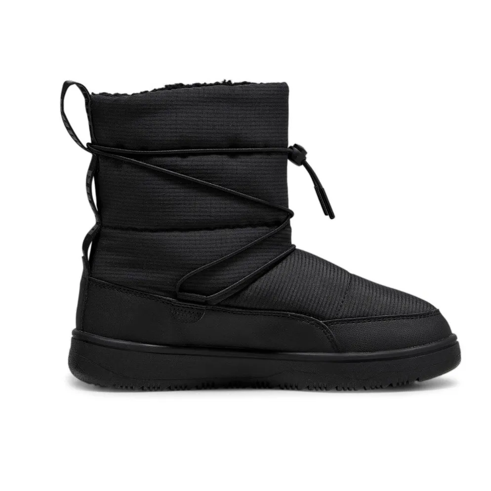 NWT PUMA Snowbae Black Shadow Gray Winter Boots 9 - Image 4