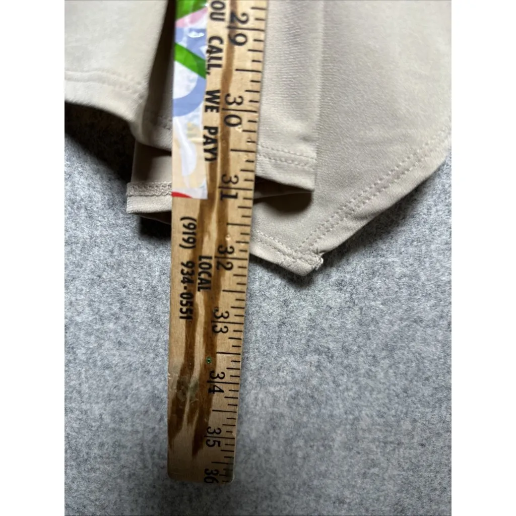 Susan Graver Liquid Knit Open Cardigan Tank Set Top XL Beige QVC Stretch Travel - Image 5