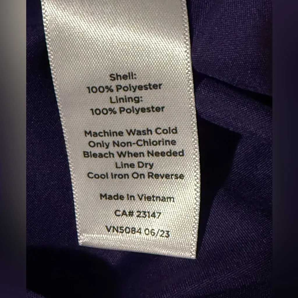 NWT TALBOTS Taffeta Fit & Flare Skirt Belted Midi Poplin 14 - Image 10