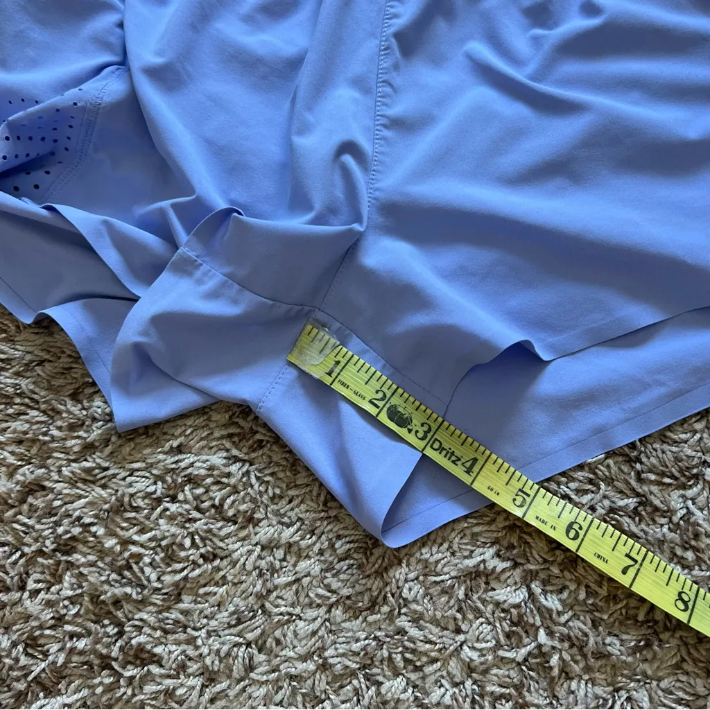 Athleta 3" Hustle Shorts Periwinkle Blue - Image 5