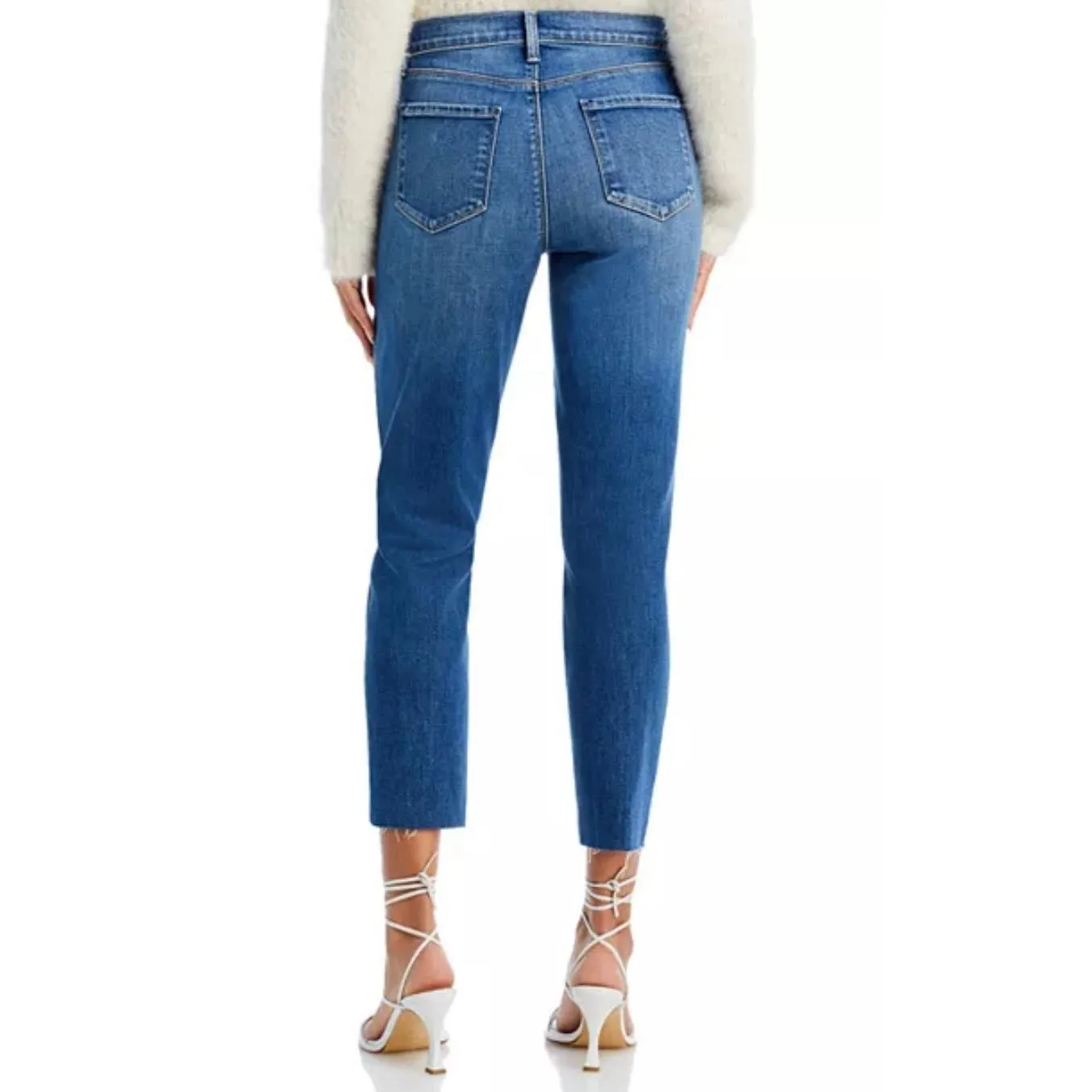 L’Agence high rise slim leg raw hem crop jeans 28 - Image 2