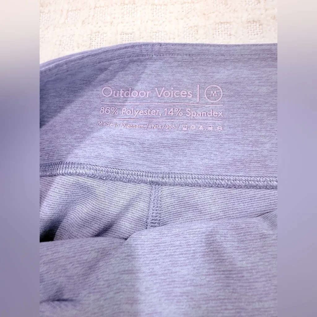 Outdoor Voices Heather Blue Coordinated Workout Set, NWOT Size: Medium - Image 10