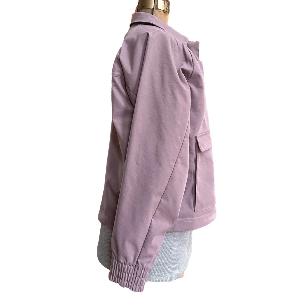 Nike Sportswear Cargo Woven Utility Jacket in Lavender Purple Smoke CZ8898 - Image 7