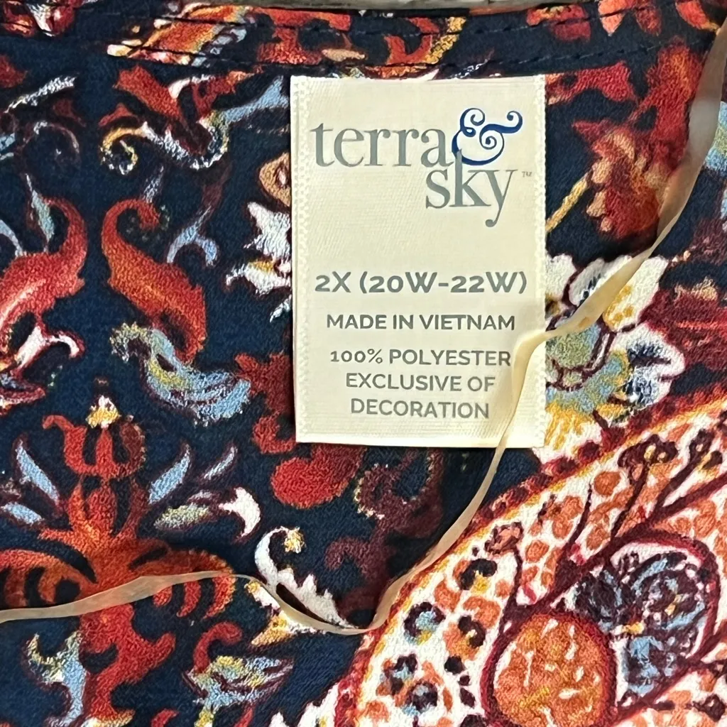 Terra & Sky Multicolor Paisley Blouse - Image 2
