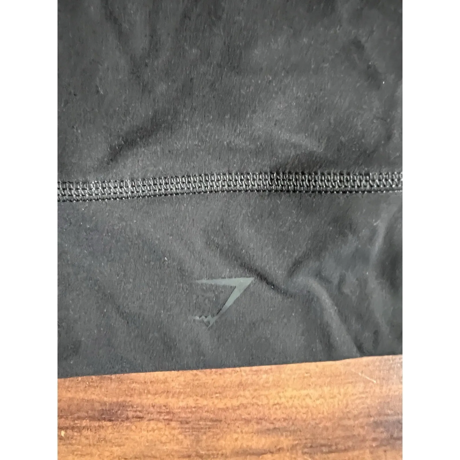 Gymshark Wrap Long Sleeve Crop Top Black Size Small Women's Activewear Yoga Top - Image 8