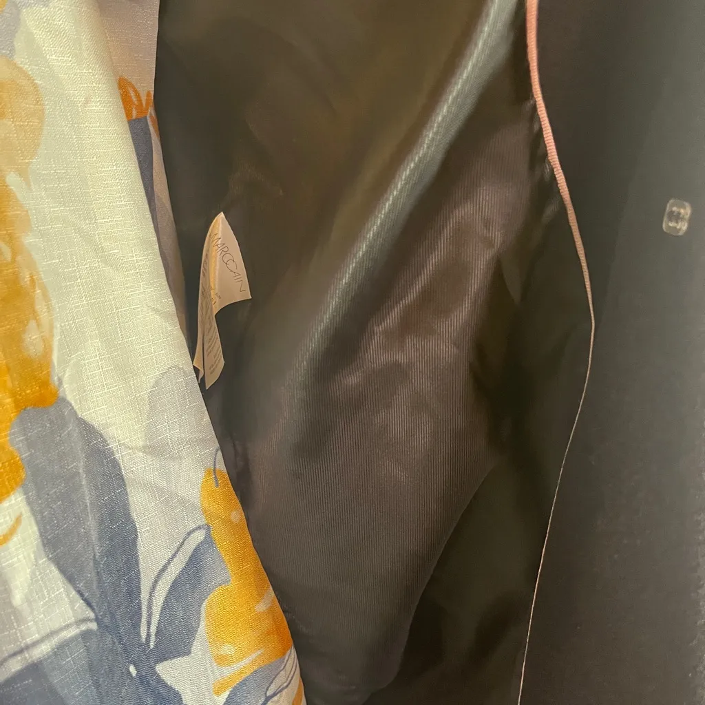 Marc Cain Black Trench Coat Women's Size 10 Chic - Image 8