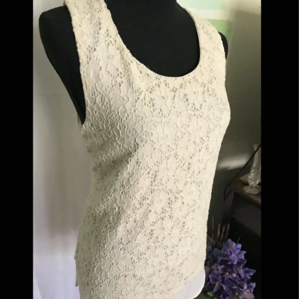 Style & Co Lace lined Tank - Image 2