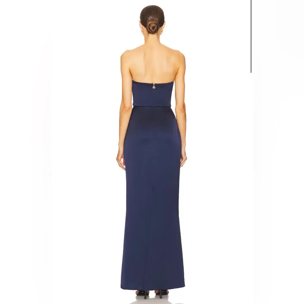 NWT Nookie Emelie Strapless Navy gown - Image 3