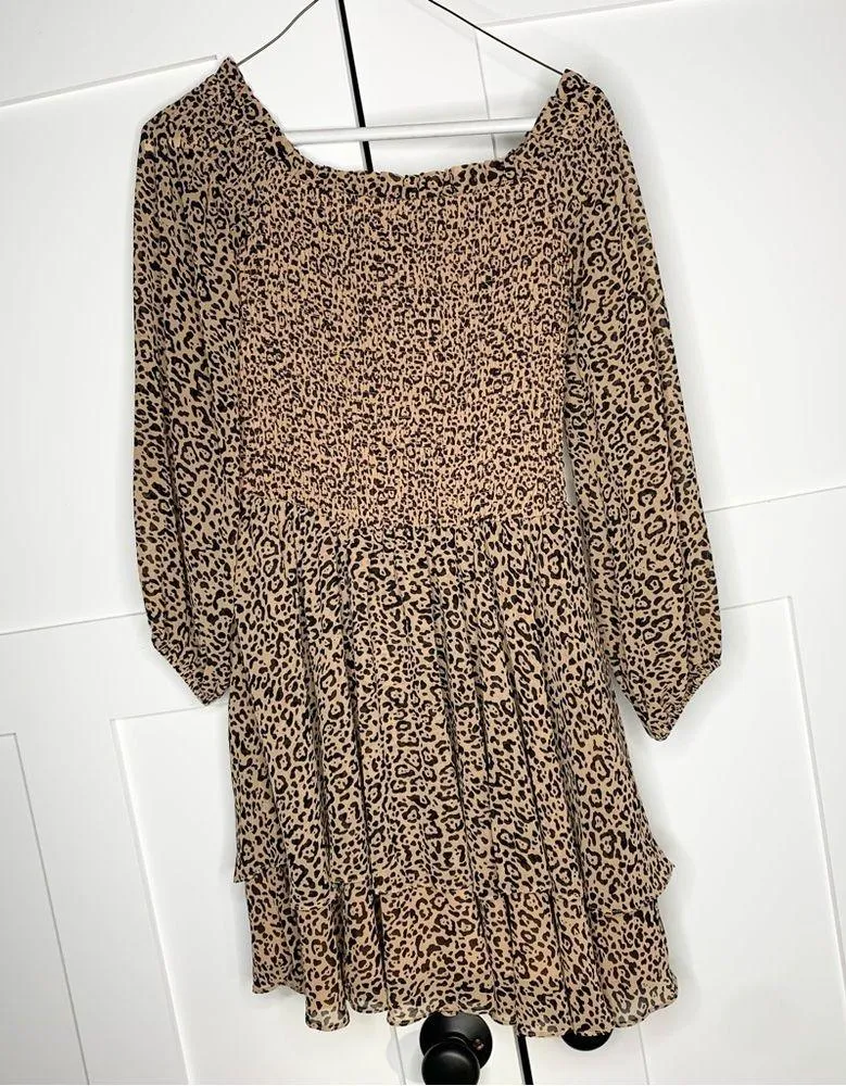 Bardot Lucienne Frill Dress Ocelot Cheetah - Image 2