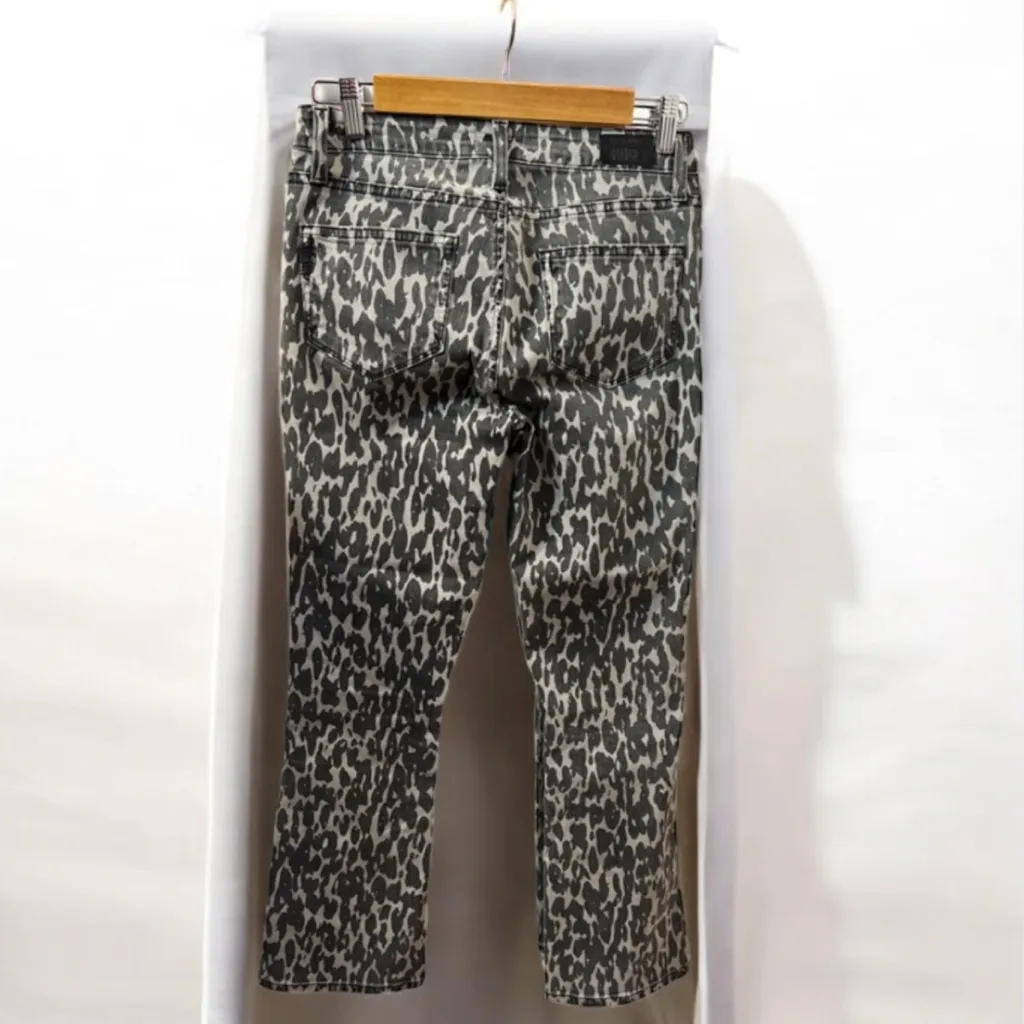 Paige Rosie HW Women’s Poppy Leopard Slim Crop Flare  High Rise Jeans - Image 15