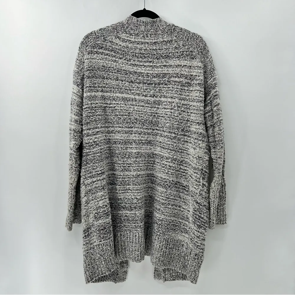Treasure & Bond long line sweater cardigan wool alpaca size Small grey marled - Image 2