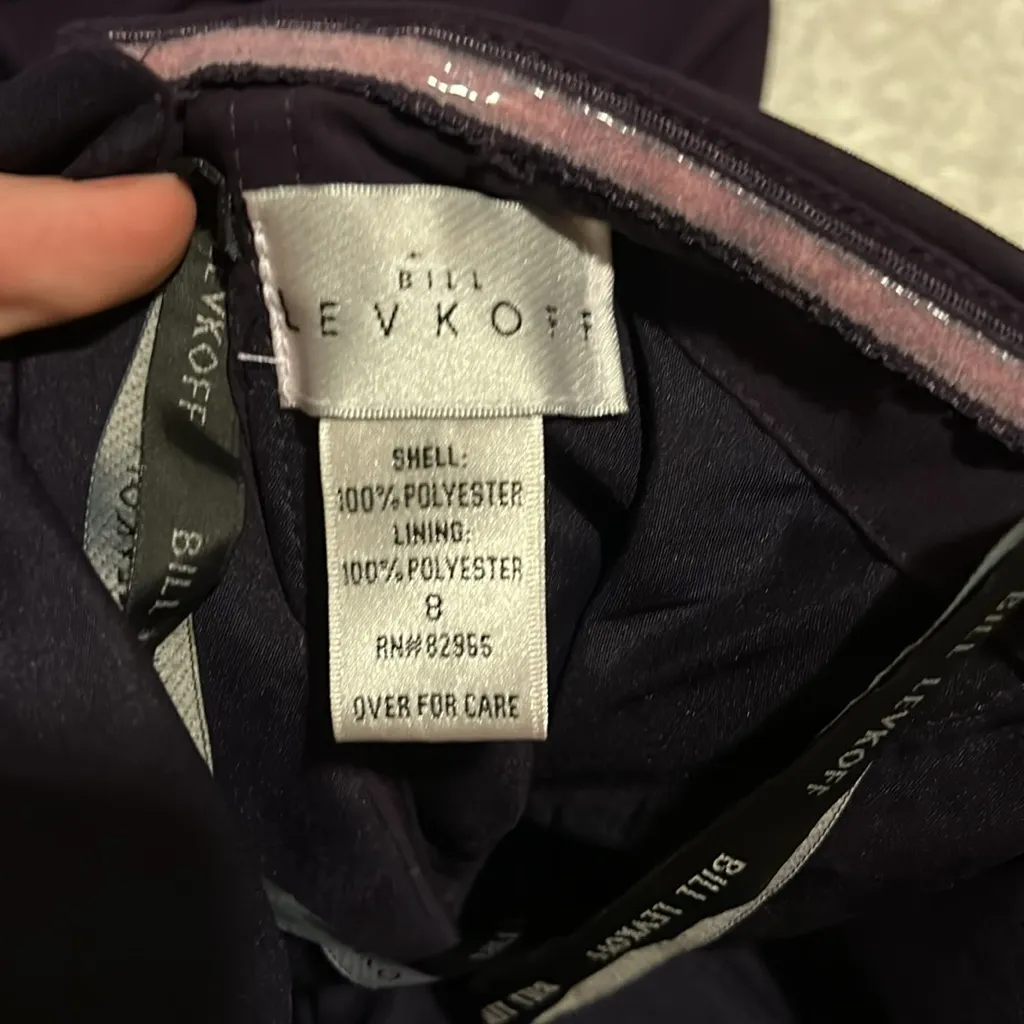 Bill levkoff strapless formal dress women’s size 8 - Image 4