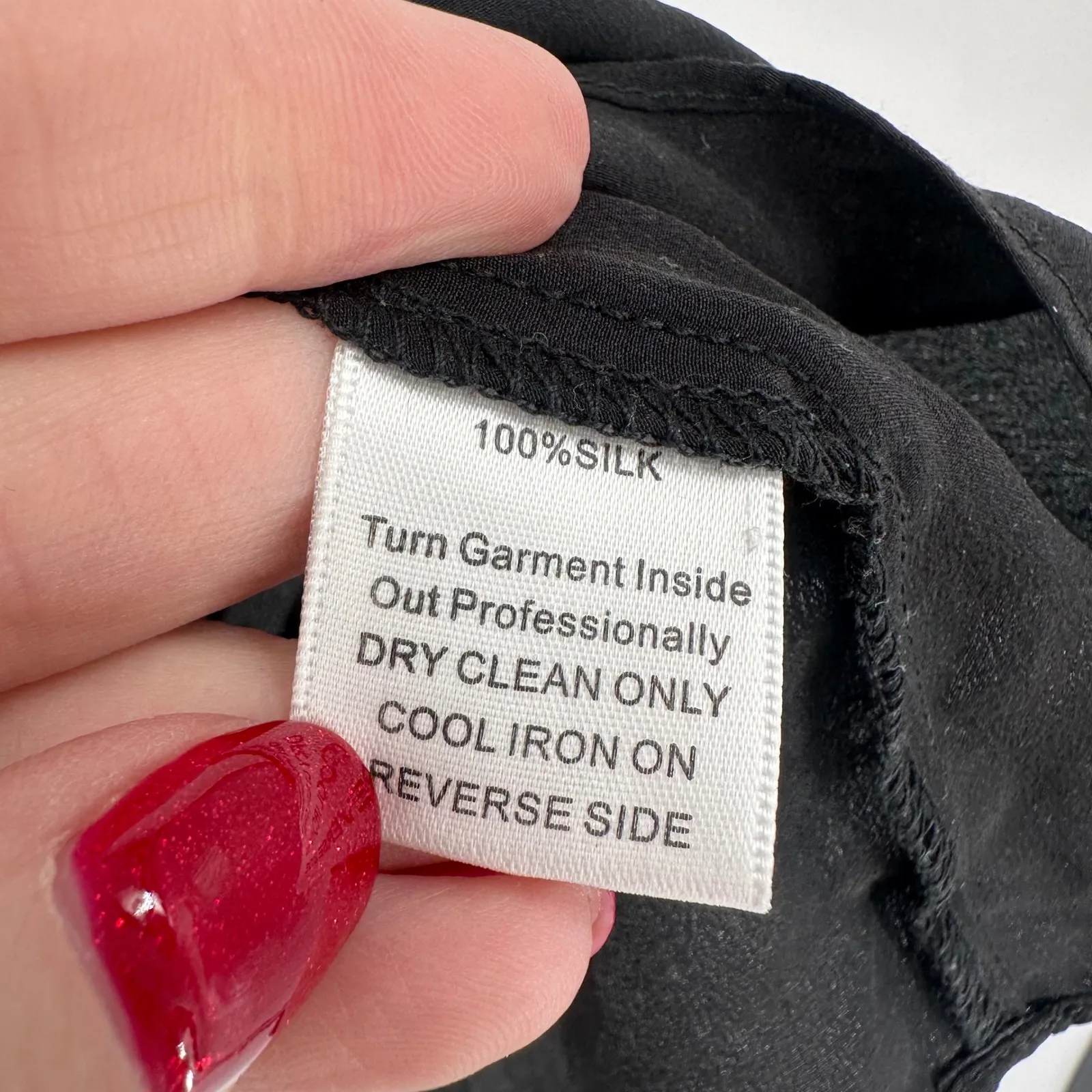 NWT Gibson Black Silk Tank Top Sequins Trim Sleeveless Women's Size M Party - Image 6