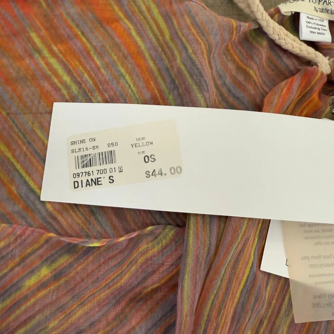 NWT Pool To Party Vibrant MultiColor‎ Dress Coverup USA Beach Vacation Summer Size undefined - Image 4