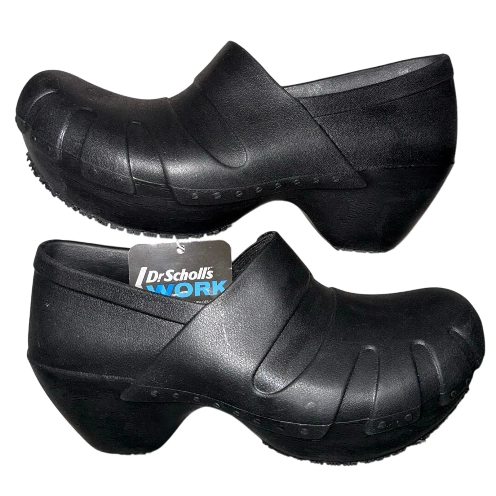 Dr. Scholl's Women's Trance Slip and oil Resistant work shoes Clog, Black, 9 US Black - Image 4