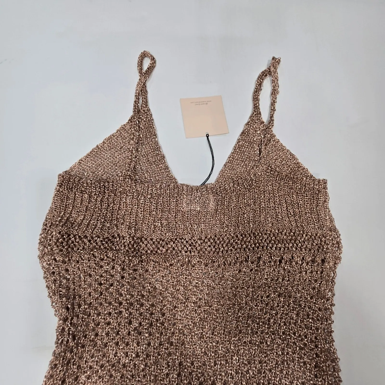 Superdown Darcie Maxi Dress in Rose Gold Small - Image 10