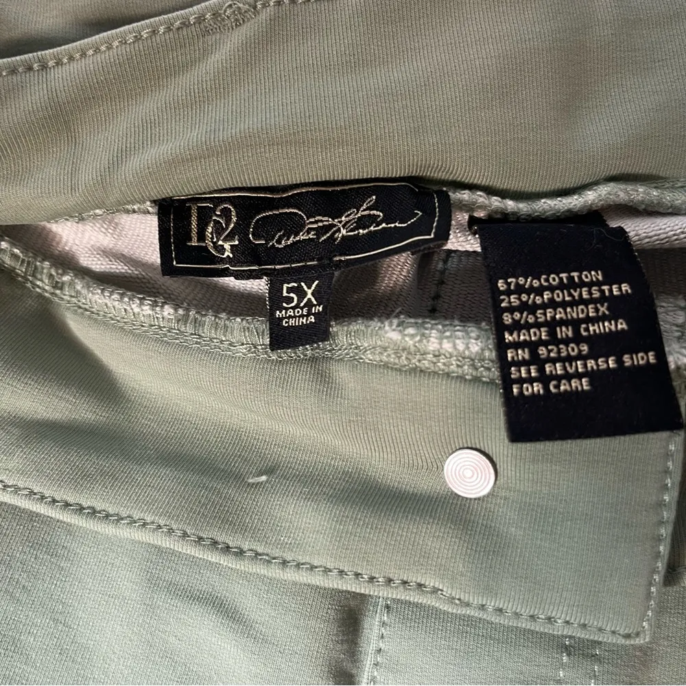 Diane Gilman Knit Flex STRETCH Skinny Jegging Jeans, Moss Green Size 5X NEW! - Image 12