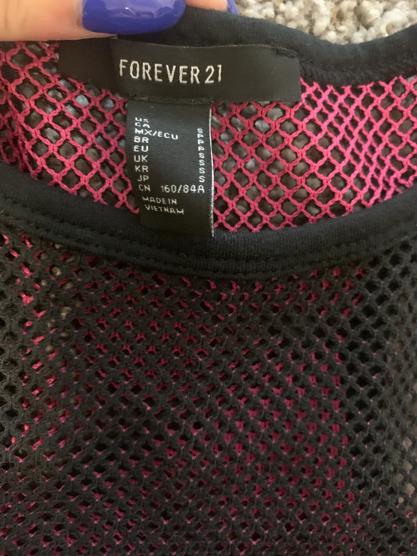 Forever 21 Fishnet Crop Top - Image 4