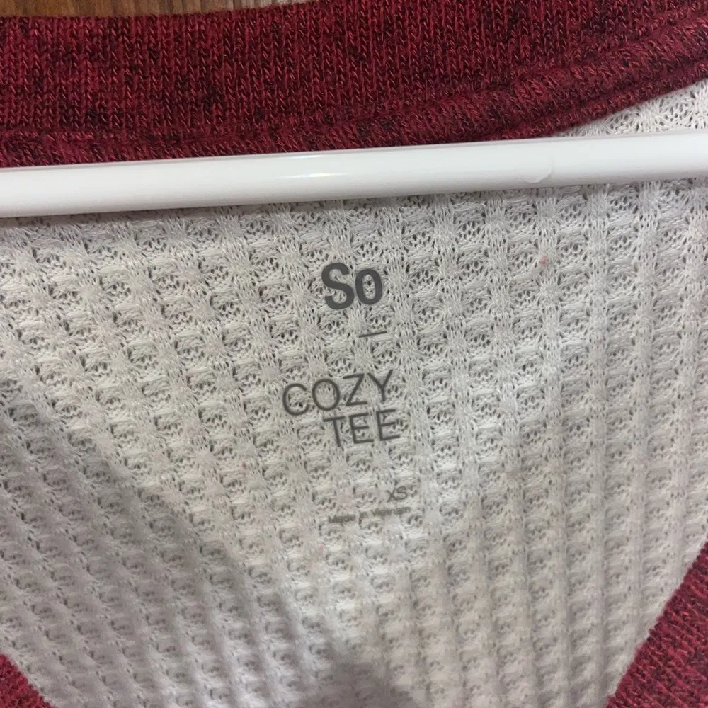 cozy v-neck long sleeve top tricolor - Image 2