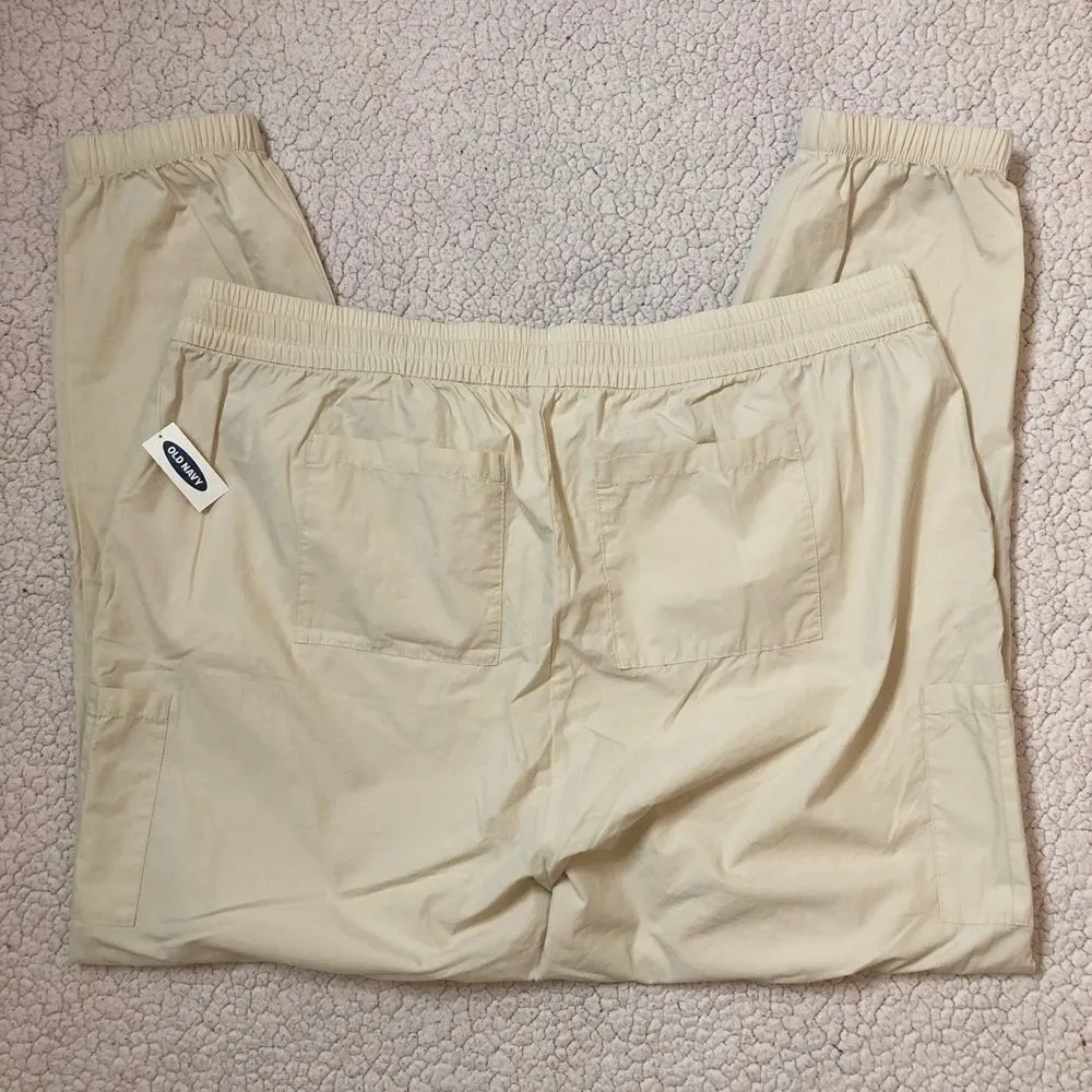 Old Navy Women’s High Waisted Poplin Tapered Jogger Cargo Pants - Image 6