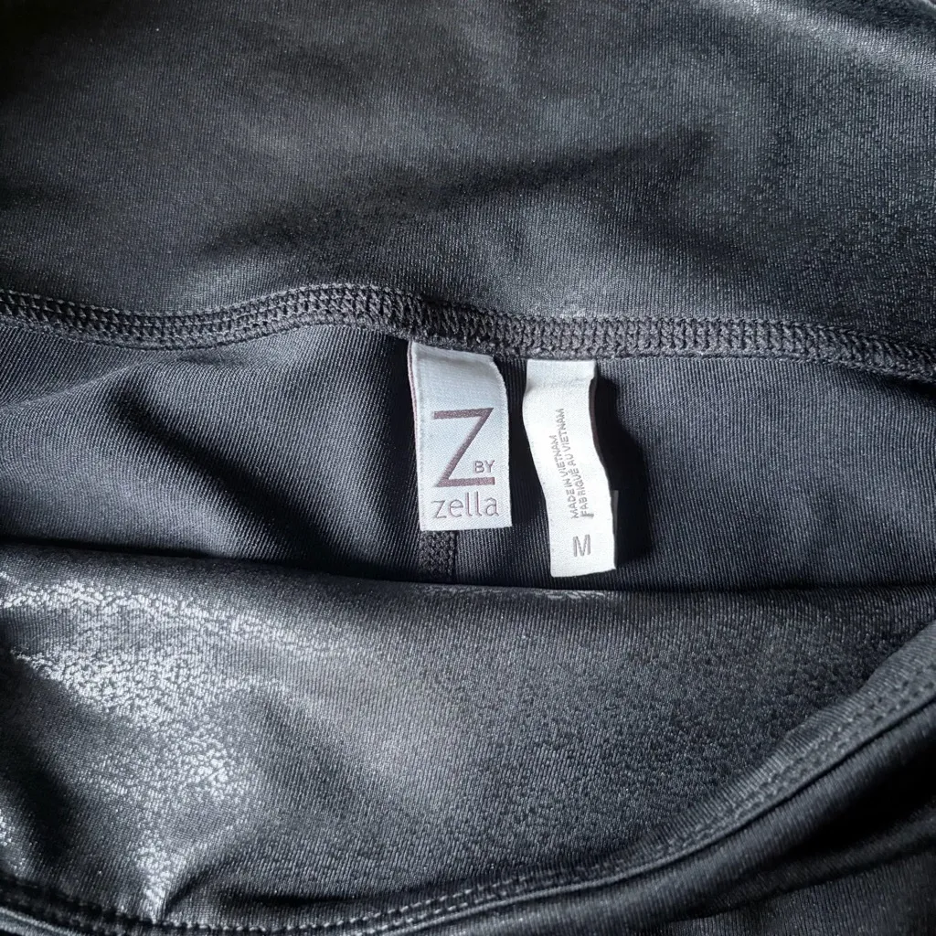 Zella  Glossy Black Active Leggings - Image 3