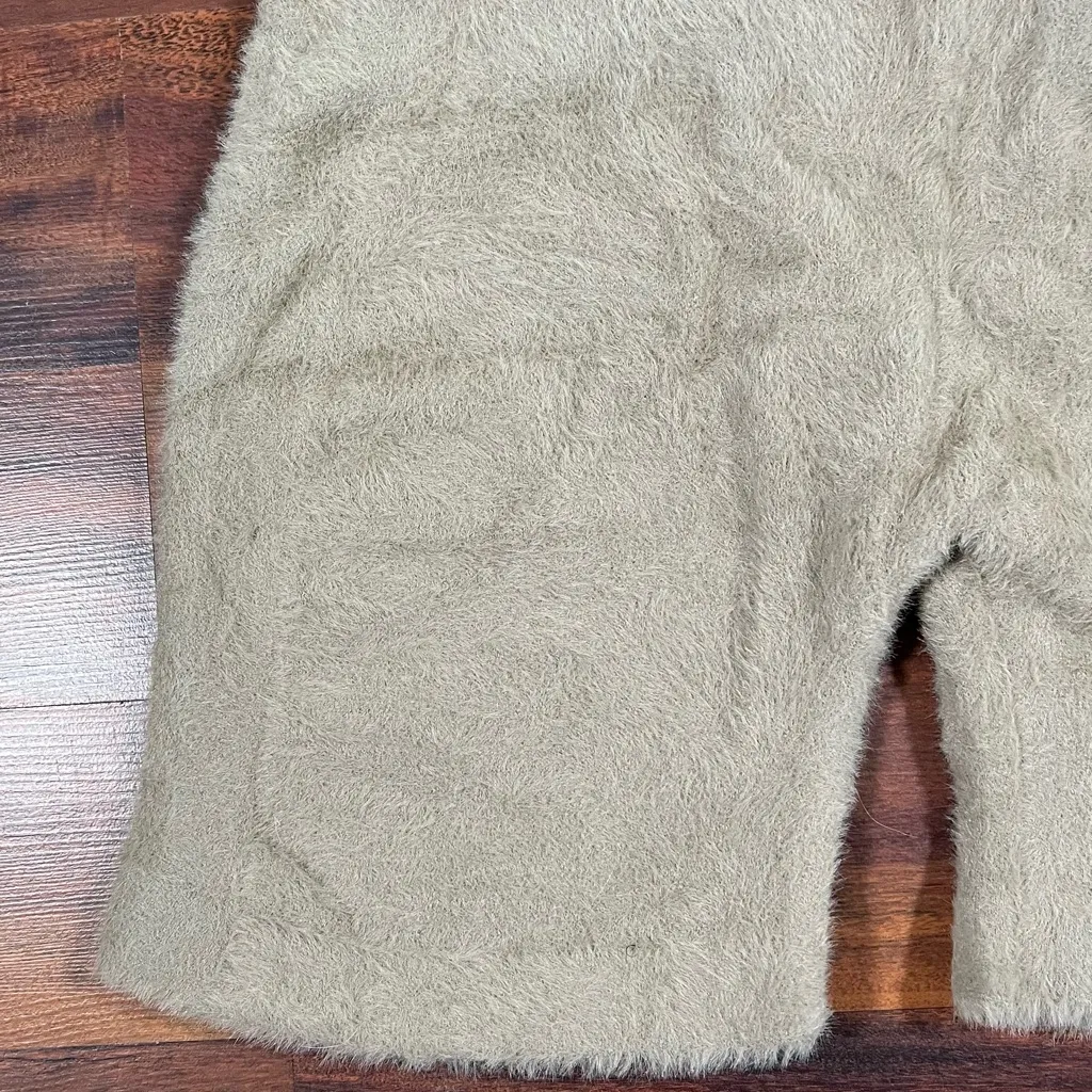 Gymshark x Whitney Simmons Fuzzy Lounge Shorts Tan Beige Size M - Image 4