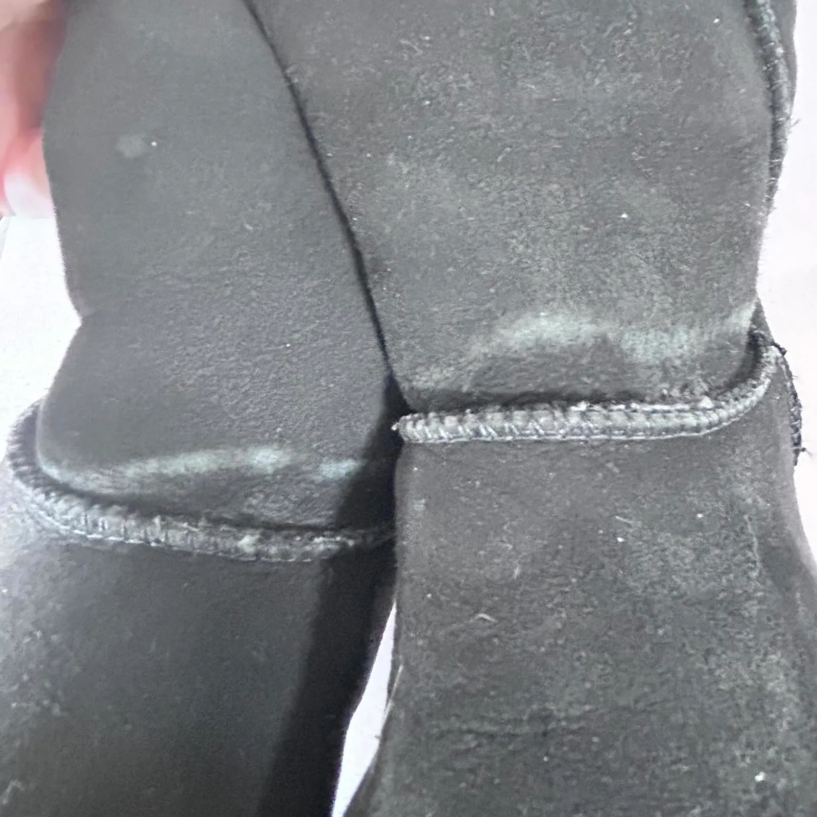 UGG Classic Tall II Black Suede Sheepskin‎ Boots Women's size 8 - Image 10