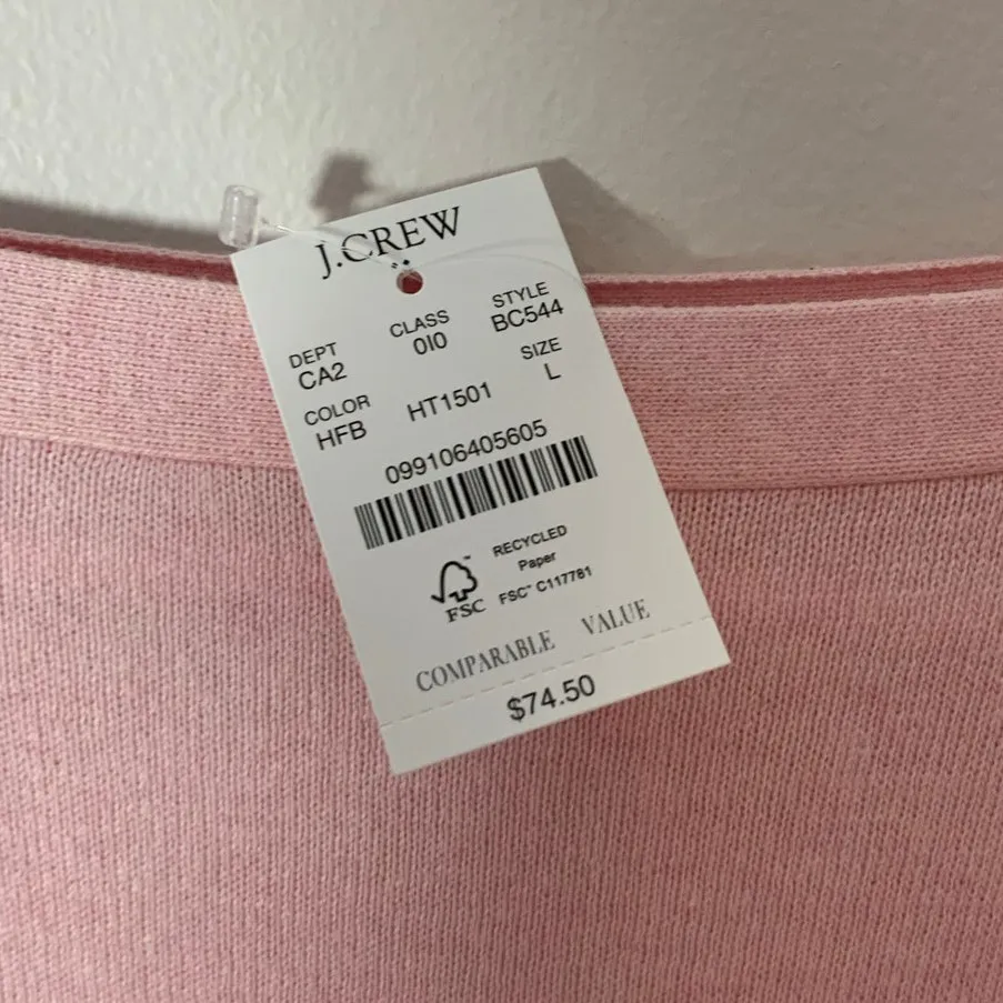 J.‎ Crew Boat Neck Sweater NWT size large - Image 2