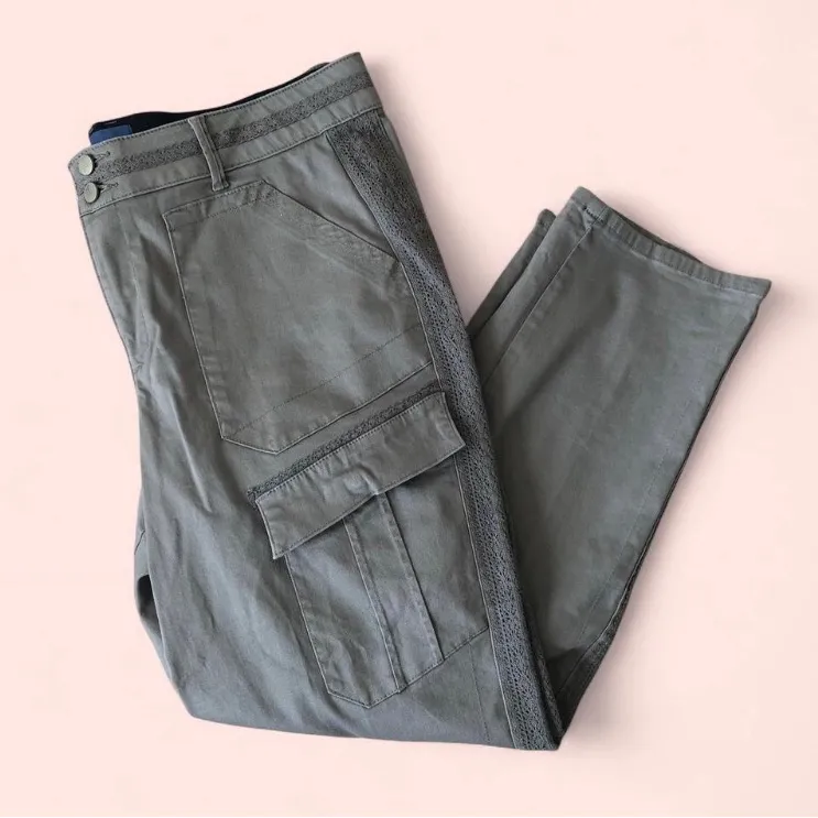 Democracy Cargo Pants Size 18W High Rise AB Solution Utility Comfort Stretch - Image 12