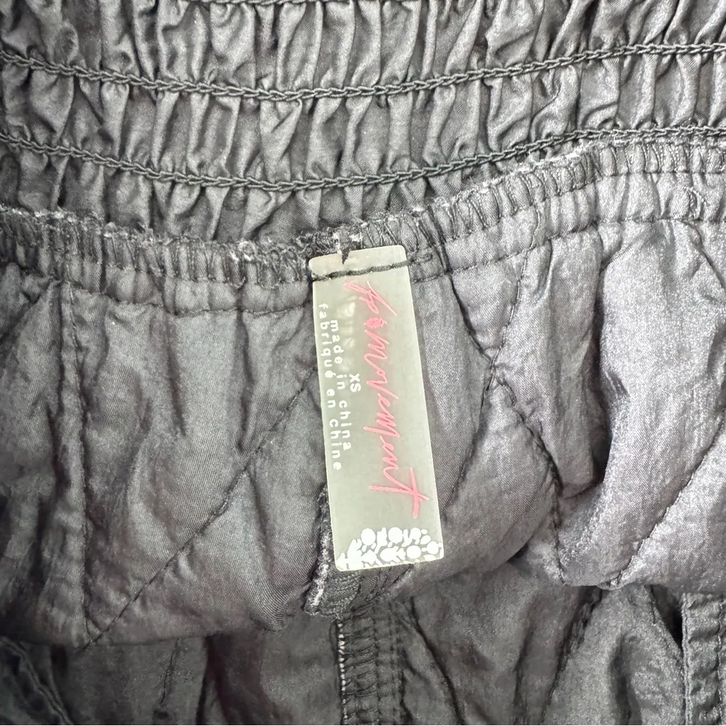 Free People Movement Quilted Discover Shorts Black Size XS - Image 6
