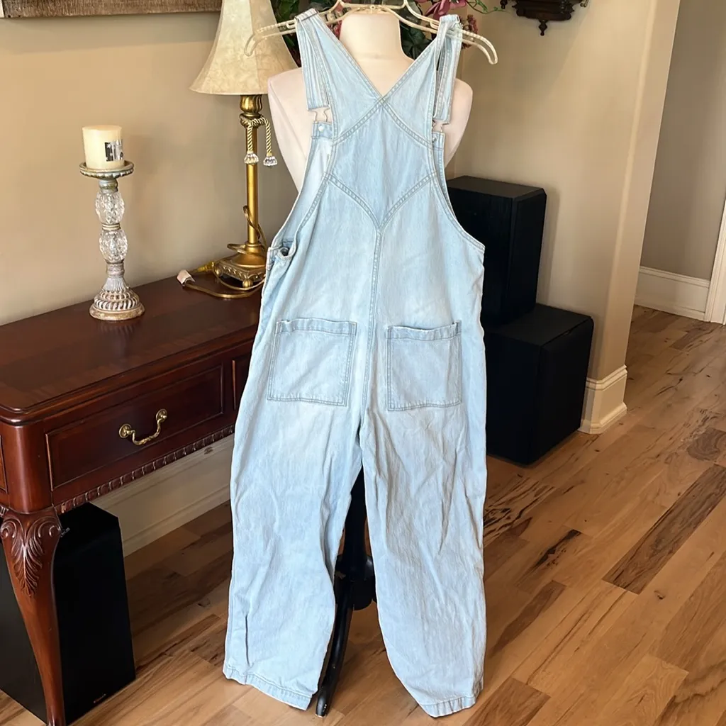 Light Blue Denim Overalls - Image 2