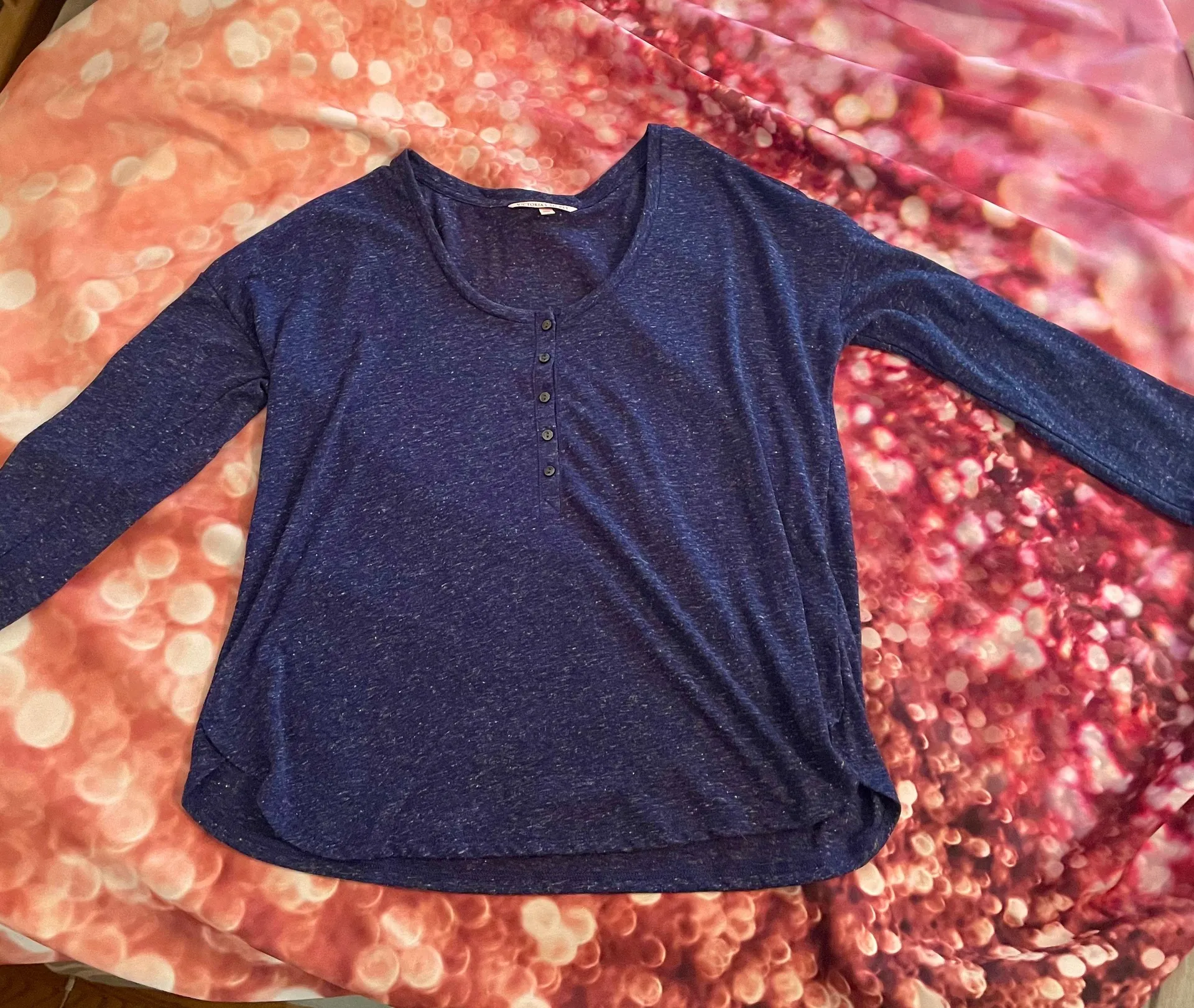 Victoria’s Secret Button Up Henley Top  - Image 3