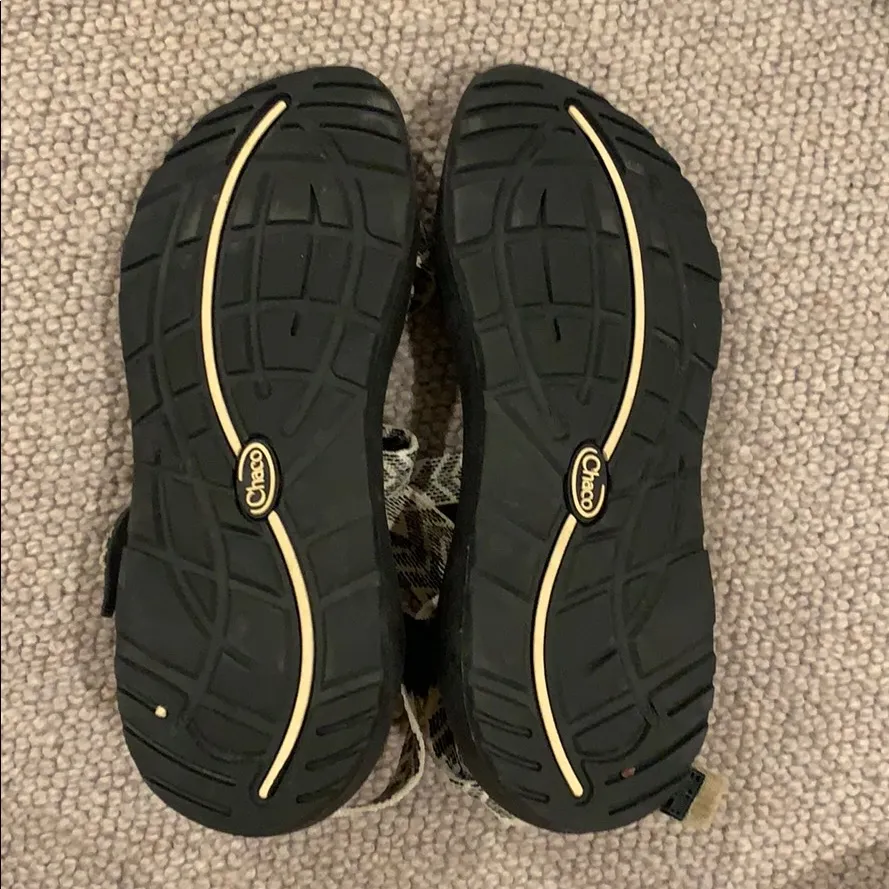 Chaco Black and Cream Sandals - Image 2