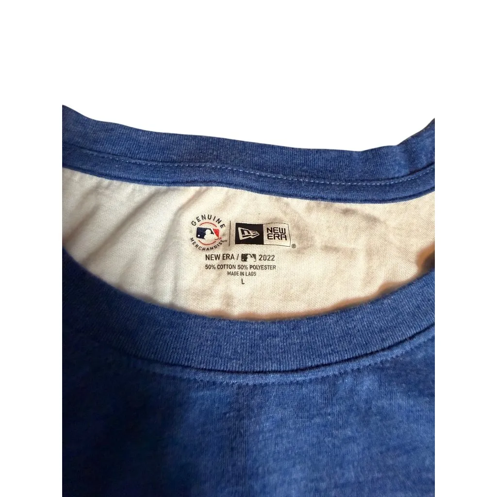 Chicago Cubs Womens Striped Short Sleeve T - Image 3