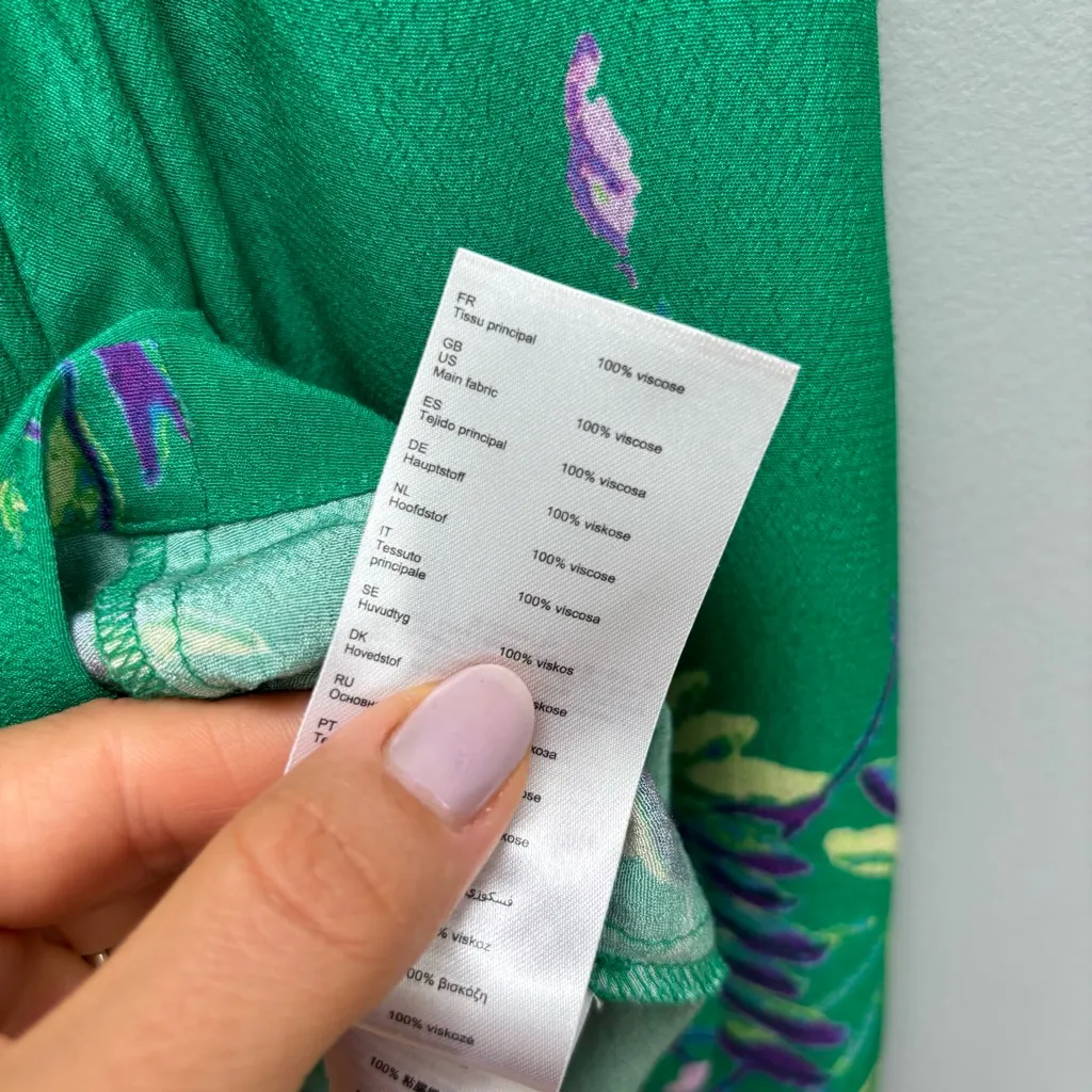 MAJE Cosina Floral-print Woven Shirt In Printed Green S - Image 9