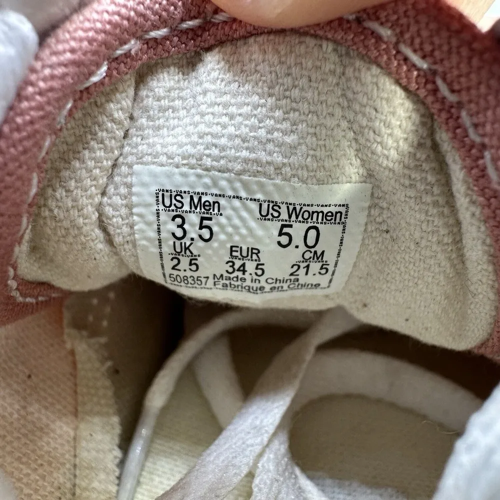 Vans‎ Old Skool Low Top Lace Up Shoes Suede Canvas Skater Casual Women's 5 - Image 9