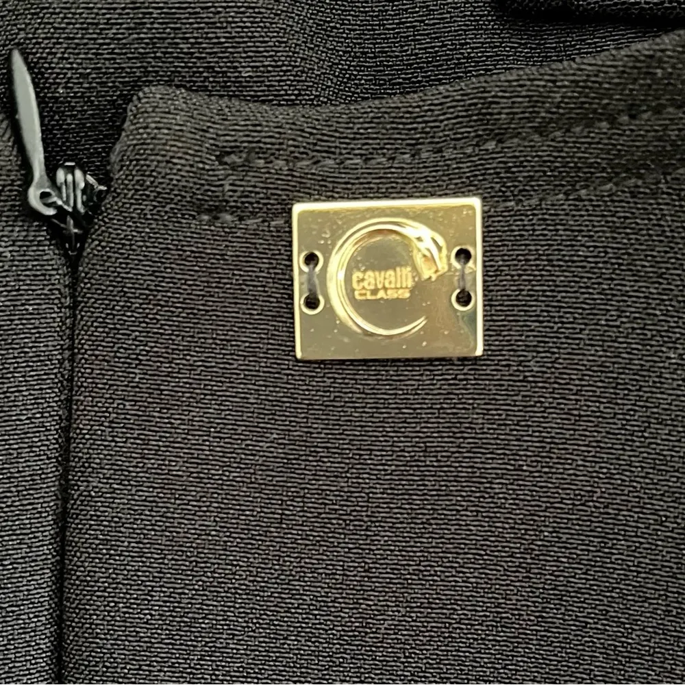 NEW Cavalli Class by Roberto Cavalli Classy LBD Interlock Crepe Dress sz 2 Black - Image 4