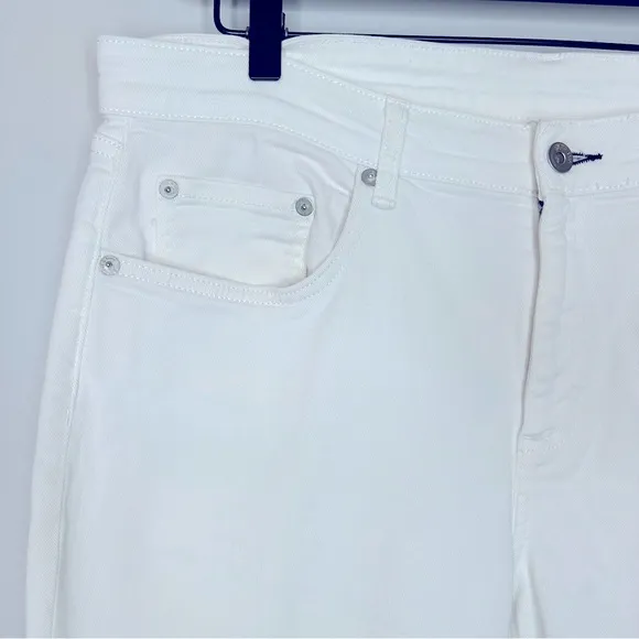 Rag & Bone White Dre Low Rise Slim‎ Boyfriend Jean Size 32 - Image 8