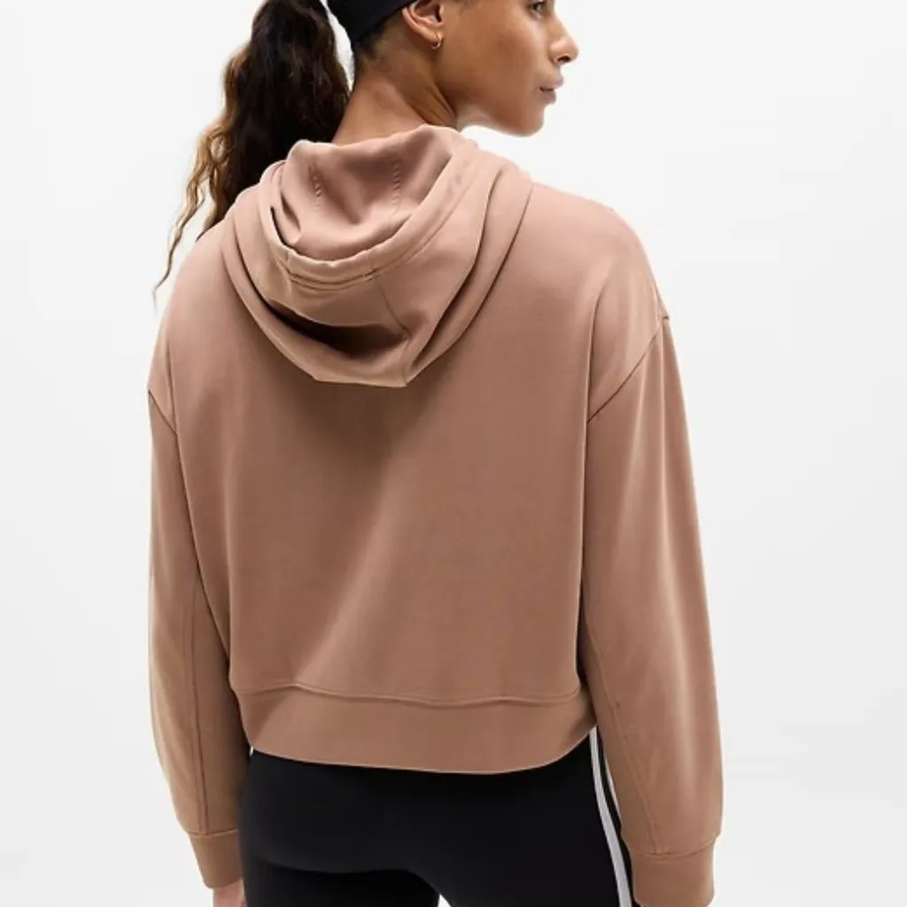 New Athleta S Seasoft Rib Hoodie Auburn Brown Small - Image 5