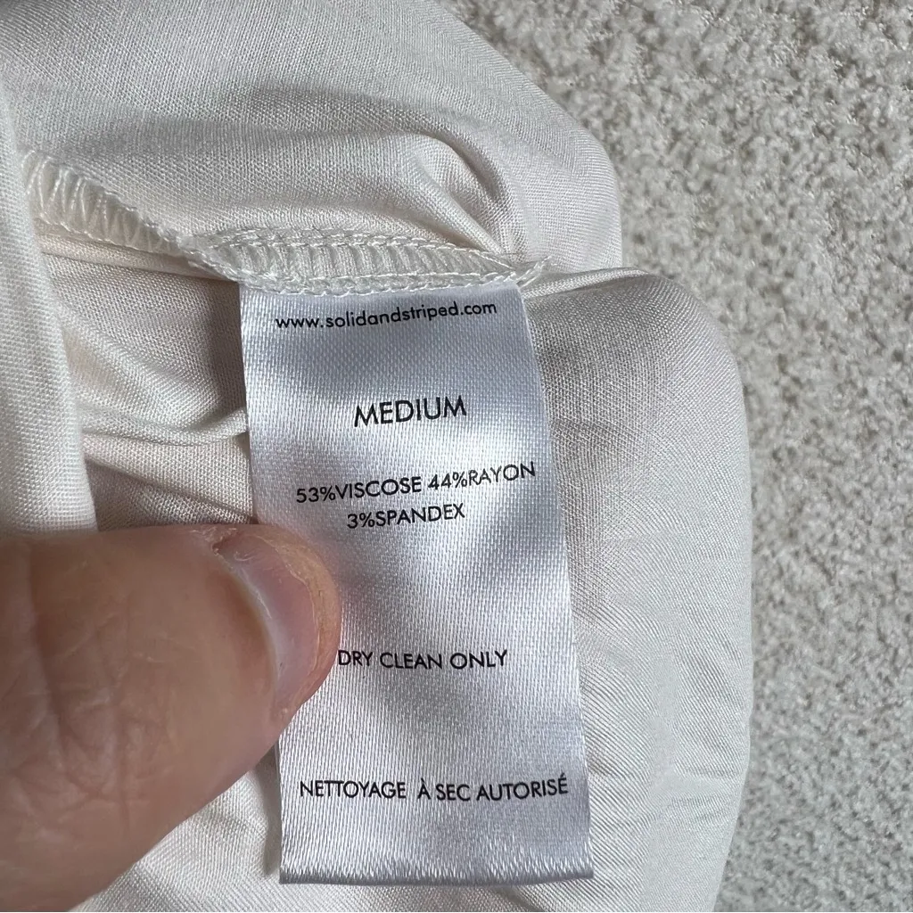 Solid & Striped NWT Women’s Monaco Satin‎ Pant Brule Pants Size Medium - Image 10