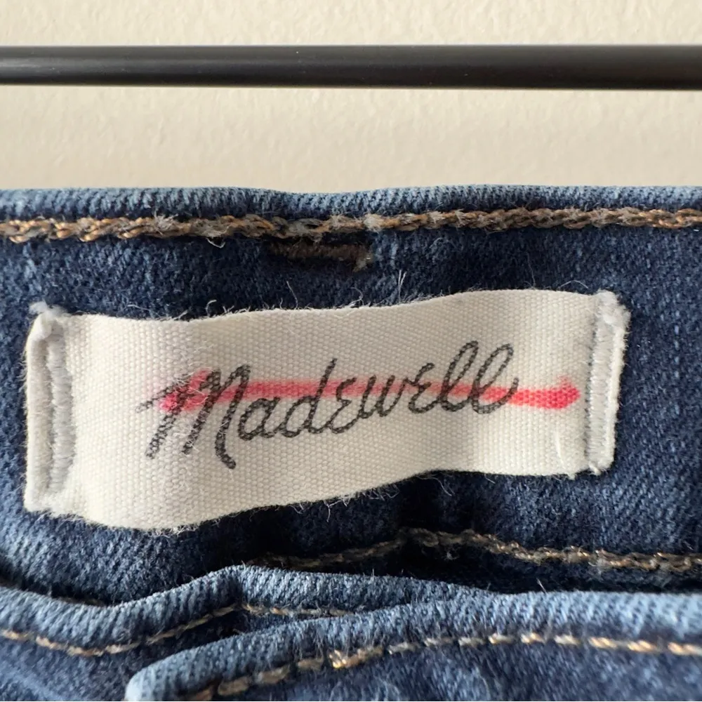 Madewell 10” High Rise Skinny Jeans Dark Wash denim zip button pockets belt loop - Image 8