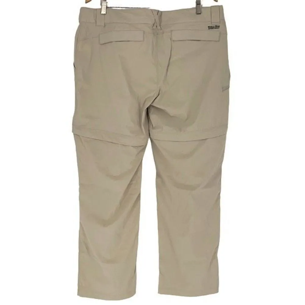 Bass Pro Women's Peyote Ultimate Angler Convertible Pants Beige Size‎ 18 NWT - Image 3